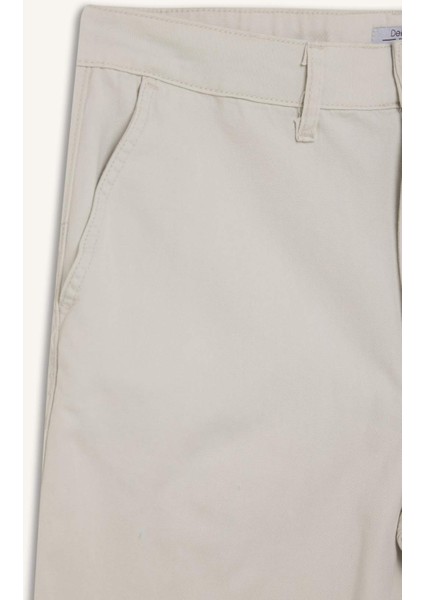 %100 Pamuk Regular Fit Bermuda Şort E1231AX25SM