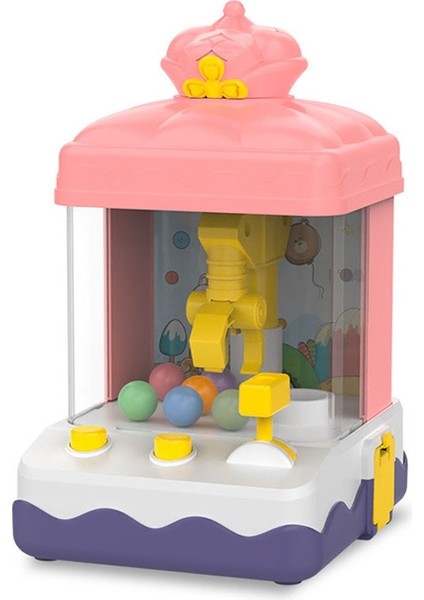 Çocuk Mini Kapma Topu Makinesi Küçük Kapmak Twister Oyuncaklar (Pembe) (Yurt Dışından)