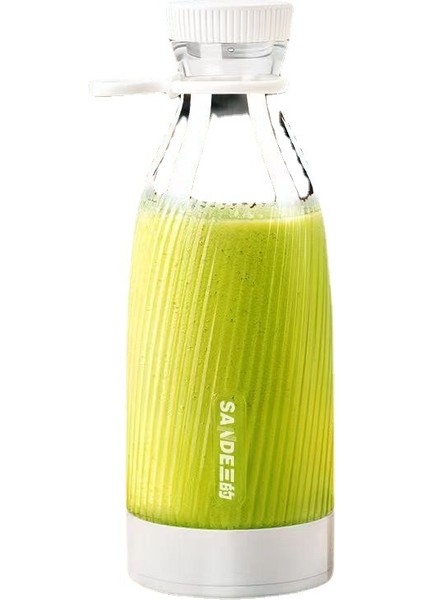 BDL-002 500ML Taşınabilir Meyve Sıkacağı Bardağı Şarj Edilebilir Mini Meyve Suyu Makinesi(Beyaz) (Yurt Dışından)