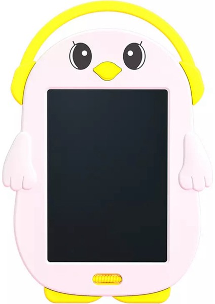 Çocuk Penguen Şekilli Doodle 8.5 Inç LCD Yazma Tableti Çocuklar Öğrenme El Yazısı Tahtası Ev Okul Çizim Tableti (Yurt Dışından)