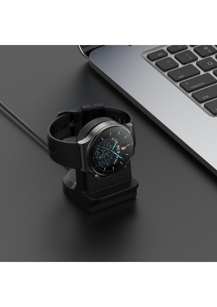 CBTX Huawei Watch 3/3 Pro Için Akıllı Saat Silikon Tutucu Şarj Standı - Siyah (Yurt Dışından) fiyatları