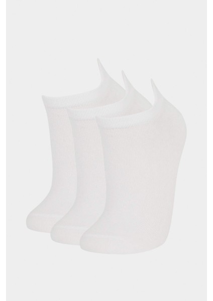 Kız Çocuk 3'lü Pamuklu Patik Çorap E6058A8NS