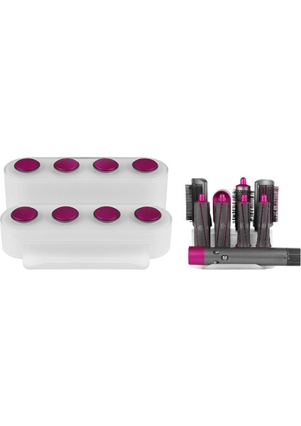 Dyson Uyumlu Airwrap Depolama Rafı Için 8 Eklentiyi Saklayabilir (Gül Kırmızısı) (Yurt Dışından)
