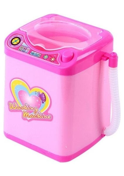 Mini Elektrikli Çamaşır Makinesi Çocuk Mobilya Oyuncakları Oyna Rol Yapma Oyunu (Pembe) (Yurt Dışından)