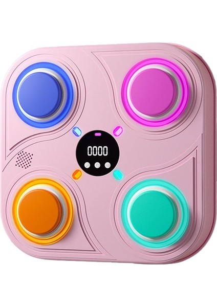 Akıllı Bluetooth Müzik Dijital Ekran Çocuk Boks Hedefi Ev Dekompresyon Oyuncak (Pembe) (Yurt Dışından)