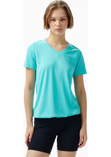 Ganja Ss Kadın Yeşil Antrenman T-SHIRT.665