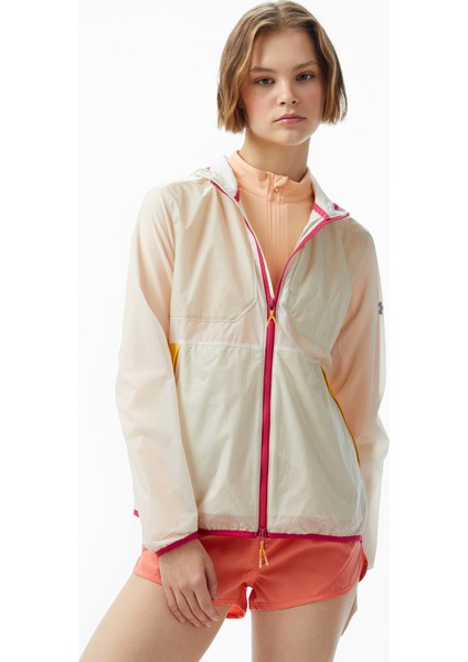 Trail Run Kadın Beyaz Koşu CEKETI.279