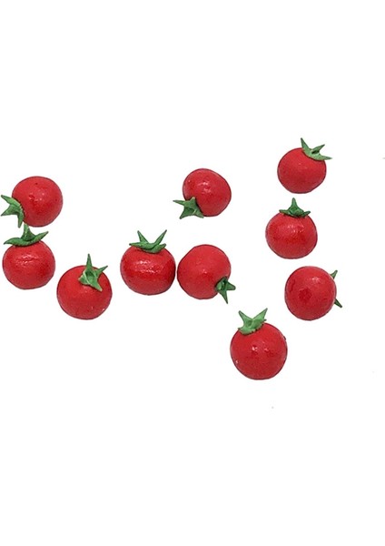 30 Pcs / 3 Torba 1:12 Mini Bebek Evi Mutfak Aksesuarları Minyatür Meyve Sebze Küçük Domates (Kırmızı) (Yurt Dışından)