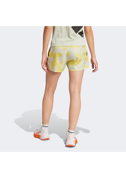 Terrex Multi Light Printed Kadın Sarı Koşu Şortu.- modelleri