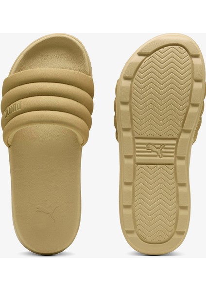 Karmen Slide Puffy Aqua Kadın Bej Terlik.02