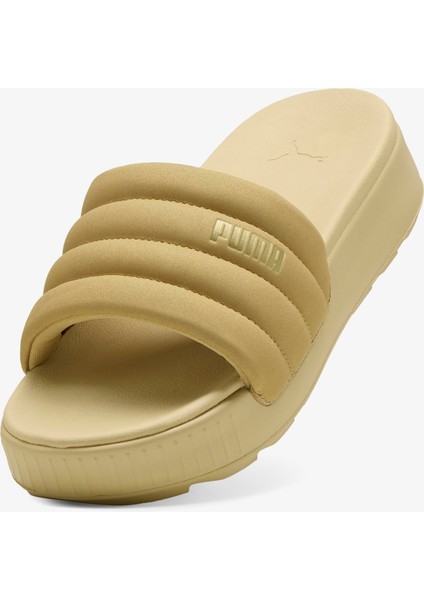 Karmen Slide Puffy Aqua Kadın Bej Terlik.02