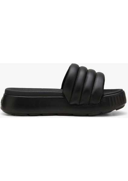 Karmen Slide Puffy Kadın Siyah Terlik.01