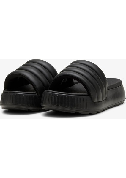 Karmen Slide Puffy Kadın Siyah Terlik.01