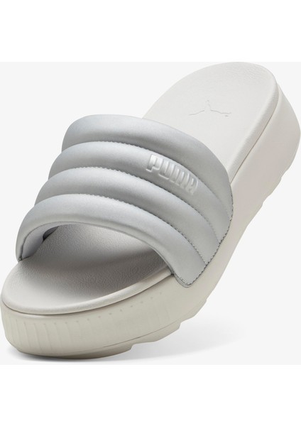 Karmen Slide Puffy Aqua Kadın Gri Terlik.01 indirimleri