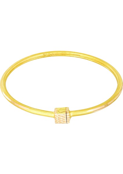 25 gr(gram) 22 Ayar İşçiliksiz Kilitli Bilezik