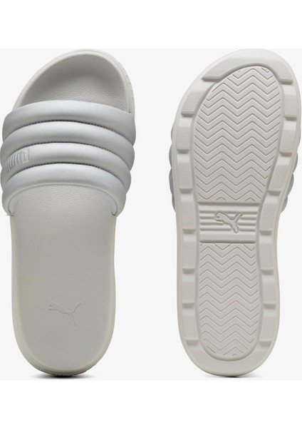 Karmen Slide Puffy Aqua Kadın Terlik Modern Tasarım ve Konfor ile Gri Renk 01 modelleri