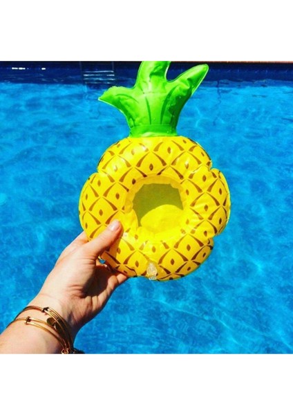 Eğlenceyi Sevenlere Ananas Şişme Deniz Havuz Bardak Tutucu