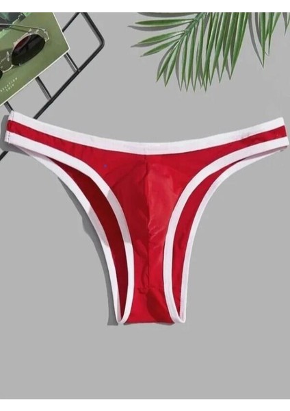 Erkek Biyeli Kırmızı Brazillian Slip