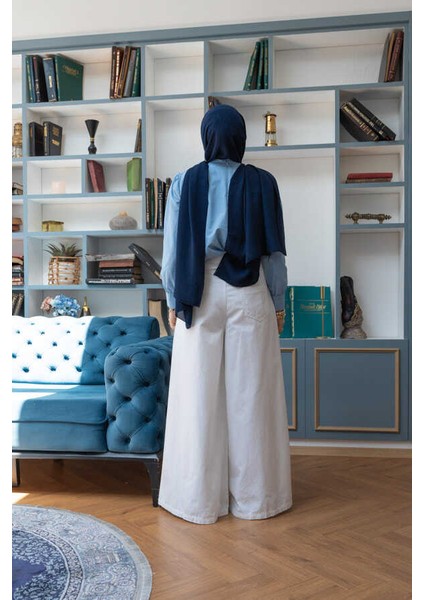 1162-GABARDIN Pantolon Etek Beyaz fiyatları