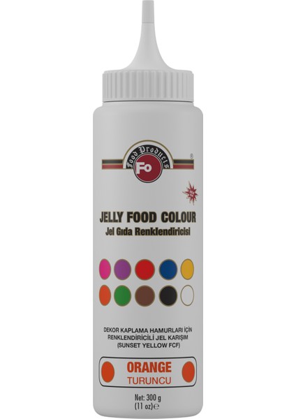 Turuncu Jel Gıda Boyası 300 gr