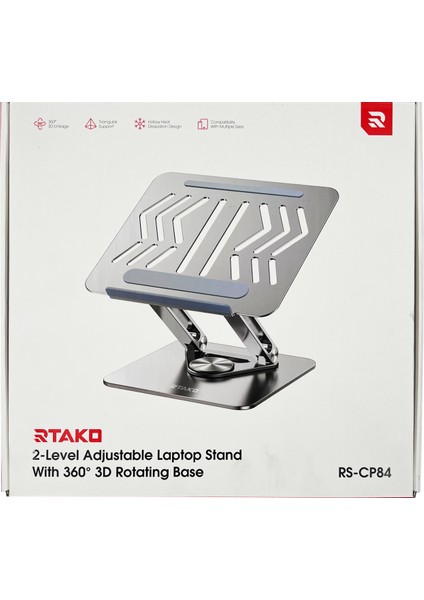 RS-CP84 Tablet-Laptop 360 Derece Döner Braket Stand