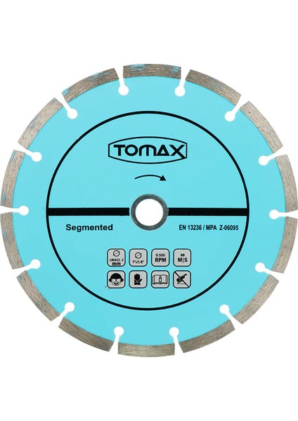 Segmentli Elmas Beton Kesici Disk - 230X24X22
