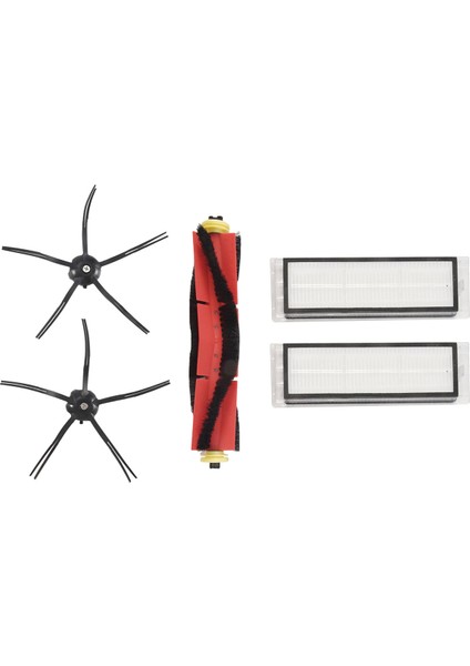 Xiaomi Roborock S5 Max S6 S60 S5 S50 T6 Mop Siyah Yan Fırça Aksesuarları Için Uyumlu 5 Takım Yedek Parça (Yurt Dışından) modelleri