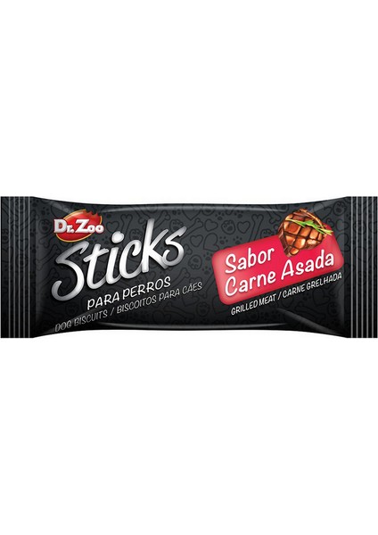 Dr.zoo Mini Sticks Izgara Etli Köpek Ödülü 130 gr x 4 Adet Glstd