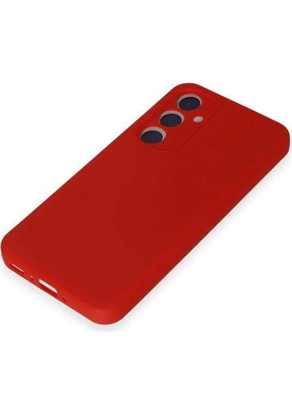 Samsung Galaxy A15 4g Kılıf First Silikon - Kırmızı Glstd