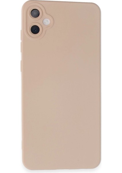 Samsung Galaxy A05 Kılıf Nano Içi Kadife Silikon - Pudra Glstd