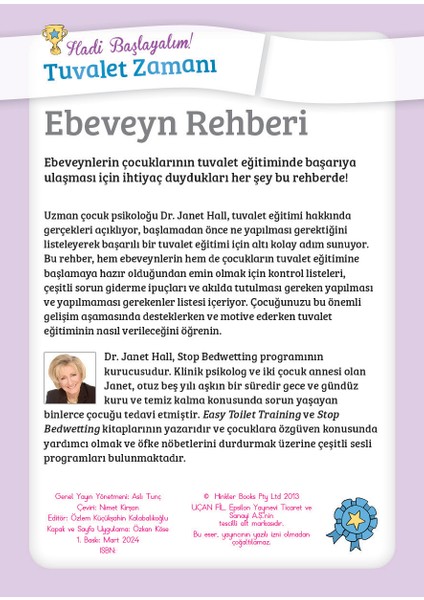Hadi Başlayalım: Tuvalet Zamanı - Kız - Dr. Janet Hall