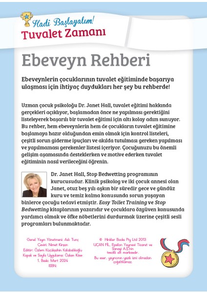 Hadi Başlayalım: Tuvalet Zamanı - Erkek - Dr. Janet Hall