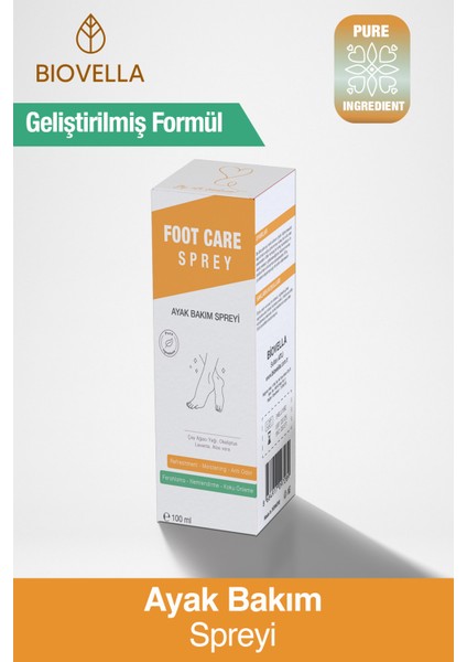Ayak Kokusu Giderici Ve Önleyici Sprey Doğal Formülasyon 100 ml