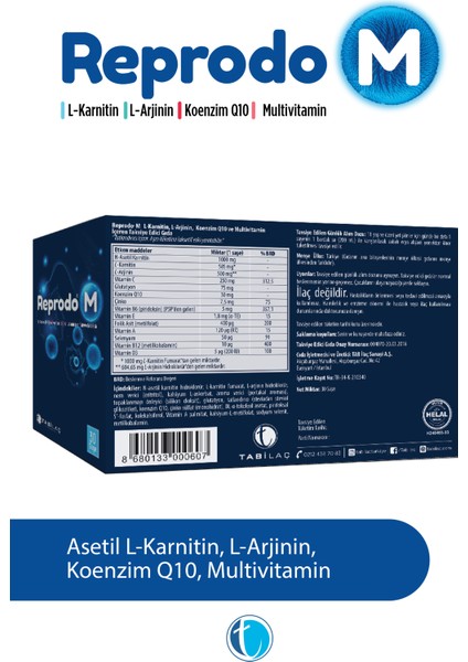 M 30 Saşe L-Karnitin L-Arjinin Multivitamin Kompleks