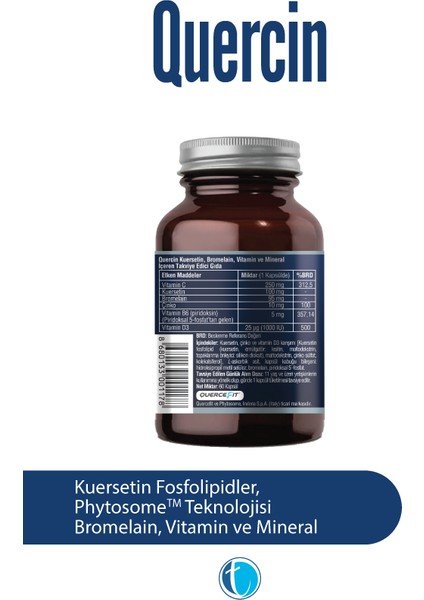 Fitozomal Quercetin 60 Bitkisel Kapsül