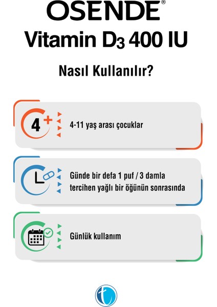 Vitamin D3 400 IU Damla 20 ml
