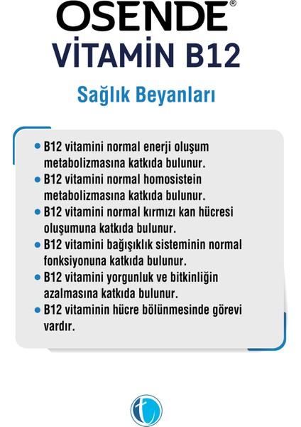 Vitamin B12 60 Dilaltı Tablet