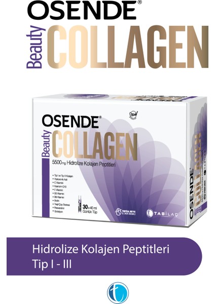 BEAUTY COLLAGEN 5500mg Hidrolize Kolajen Peptitleri 30 Günlük Tüp