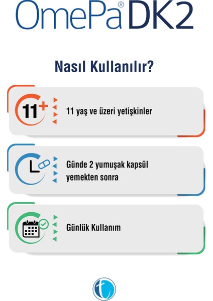 DK2 100 Yumuşak Kapsül D3K2 Omega 3 Balık Yağı