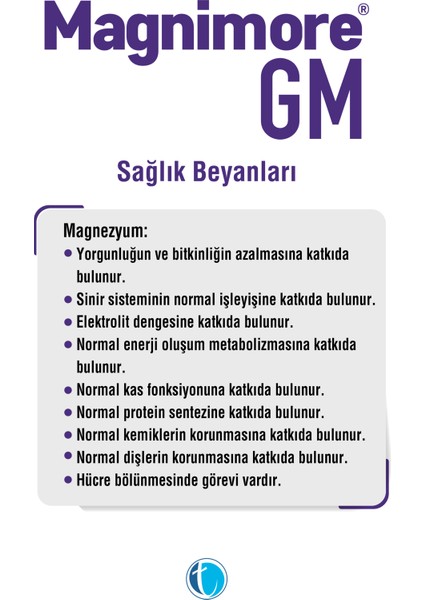 GM Magnezyum 60 Tablet Bisglisinat Malat