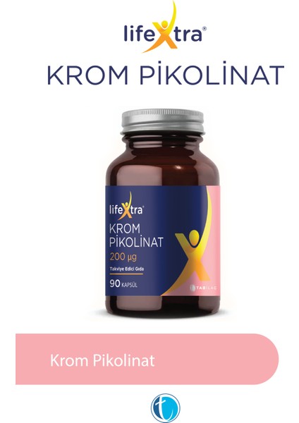 Krom 90 Bitkisel Kapsul Krom Pikolinat