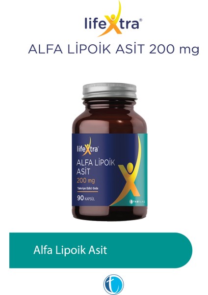 Alfa Lipoik Asit 200 mg 90 Bitkisel Kapsül