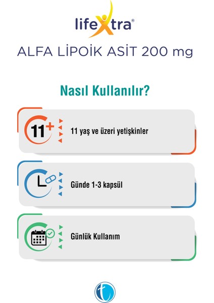 Alfa Lipoik Asit 200 mg 90 Bitkisel Kapsül