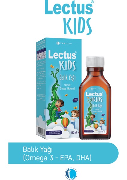 Kids Balık Yağı Portakal Aromalı 150 ml Likit Omega 3 Şurup