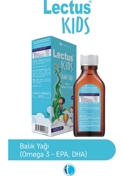 Kids Balık Yağı Portakal Aromalı 150 ml Likit Omega 3 Şurup fiyatları