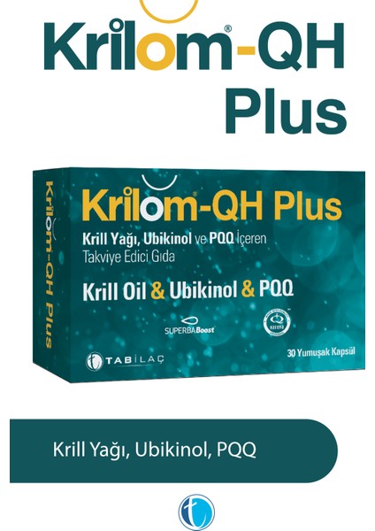 QH Plus 30 Yumuşak Kapsül Ubikinol Krill Yağı Omega 3