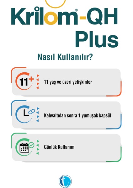 QH Plus 30 Yumuşak Kapsül Ubikinol Krill Yağı Omega 3