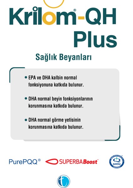 QH Plus 30 Yumuşak Kapsül Ubikinol Krill Yağı Omega 3