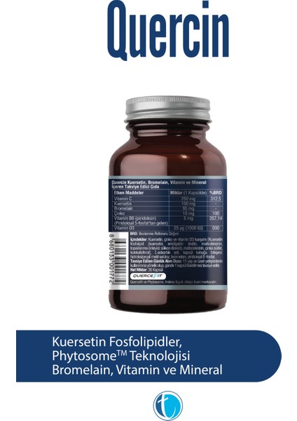 Fitozomal Quercetin 30 Bitkisel Kapsül