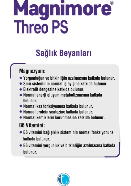 Threo PS Magnezyum 60 Bitkisel Kapsül L-Treonat Fosfatidilserin